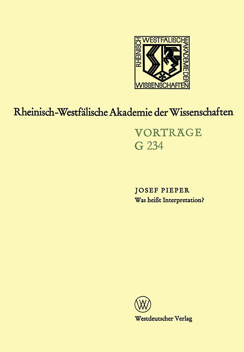 Was heißt Interpretation?