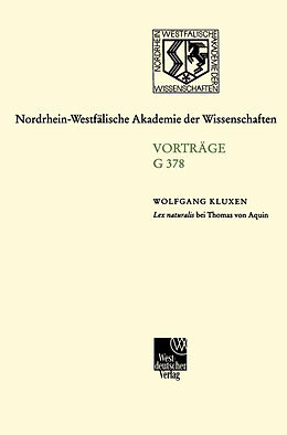 Kartonierter Einband Lex naturalis bei Thomas von Aquin von Wolfgang Kluxen