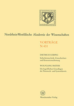Kartonierter Einband Nordrhein-Westfälische Akademie der Wissenschaften von Dietrich Uebing