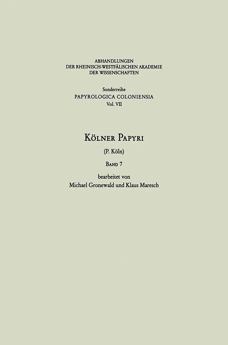 Kölner Papyri