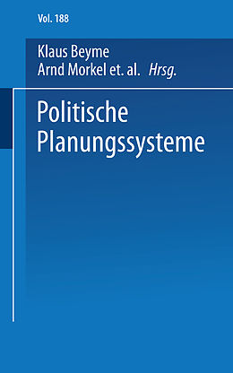 Kartonierter Einband Politische Planungssysteme von 
