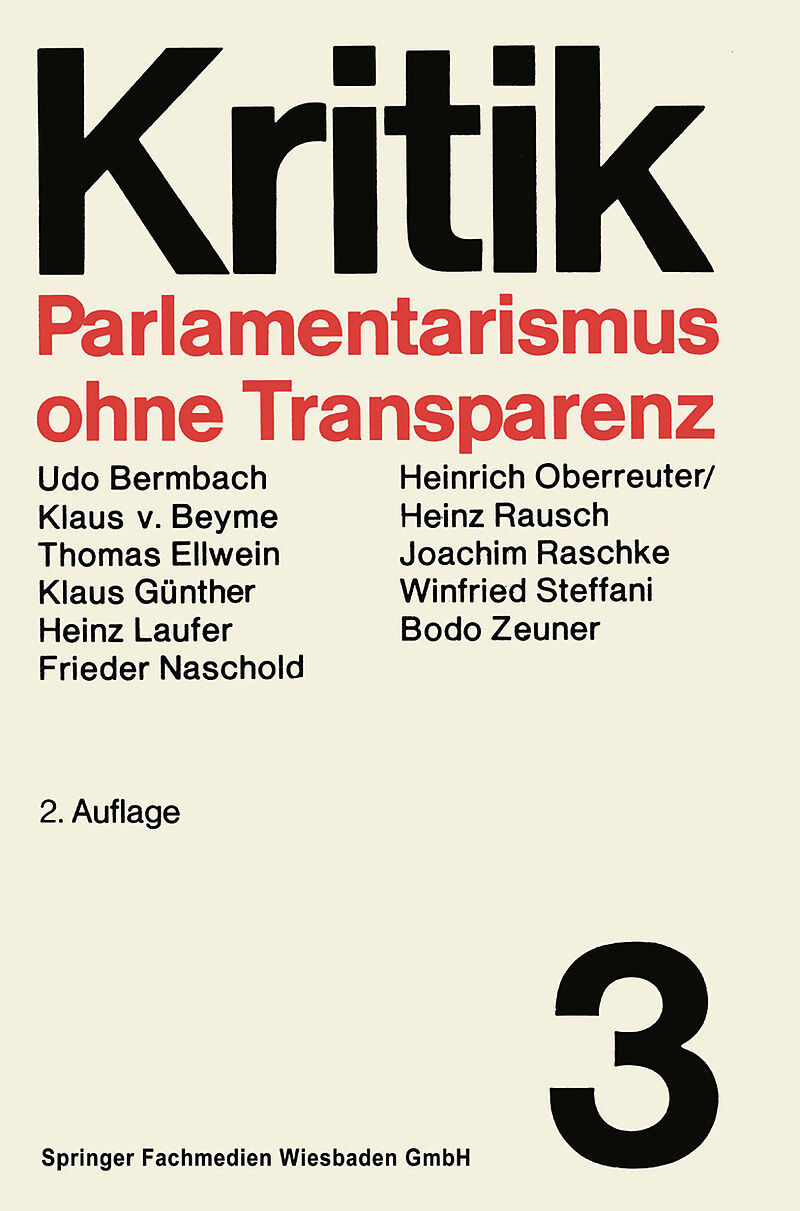 Parlamentarismus ohne Transparenz