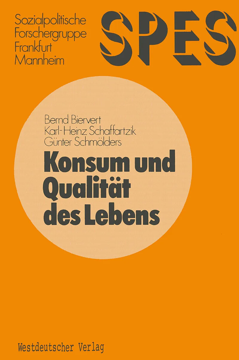 Konsum und Qualität des Lebens
