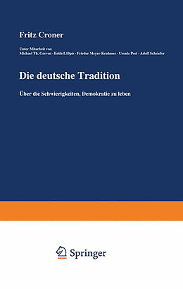 Kartonierter Einband Die deutsche Tradition von Fritz Croner