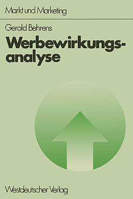 Kartonierter Einband Werbewirkungsanalyse von Gerold Behrens