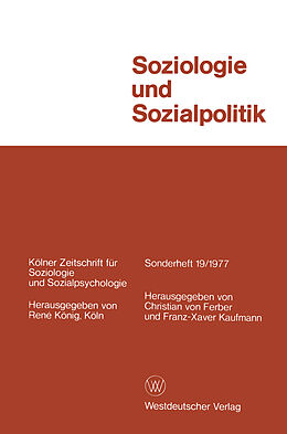 Kartonierter Einband Soziologie und Sozialpolitik von Christian von Ferber