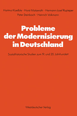 Kartonierter Einband Probleme der Modernisierung in Deutschland von 