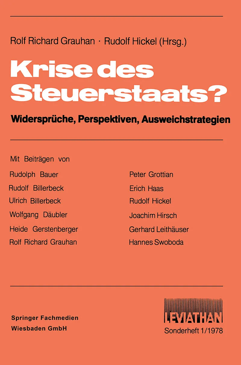 Krise des Steuerstaats?