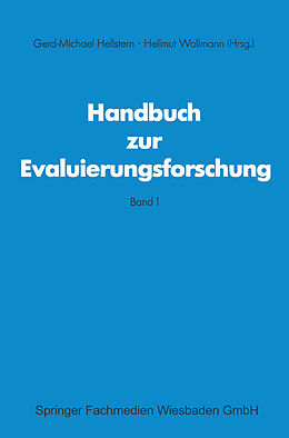 Kartonierter Einband Handbuch zur Evaluierungsforschung von Gerd M Hellstem, Hellmut Wollmann