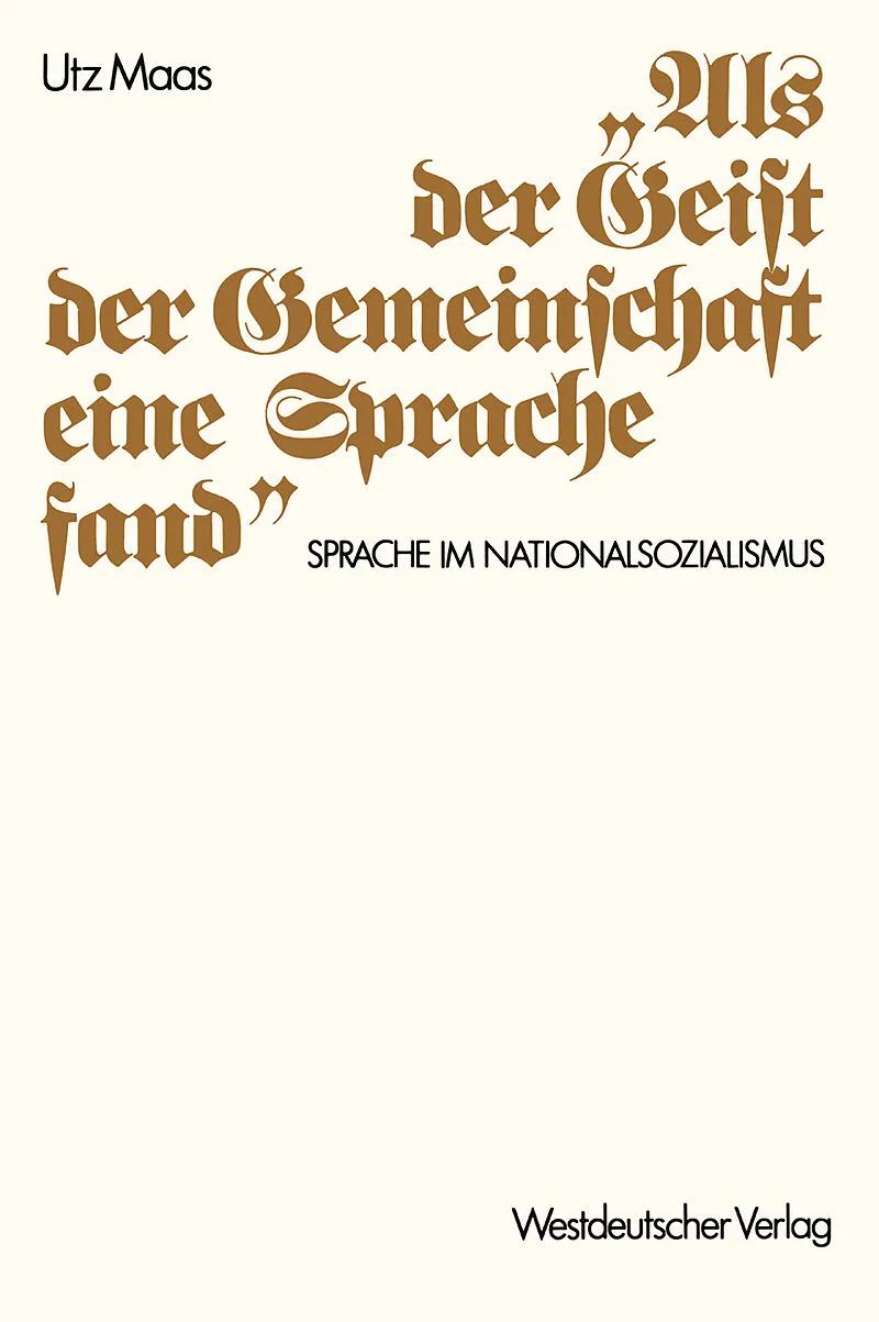 Als der Geist der Gemeinschaft eine Sprache fand