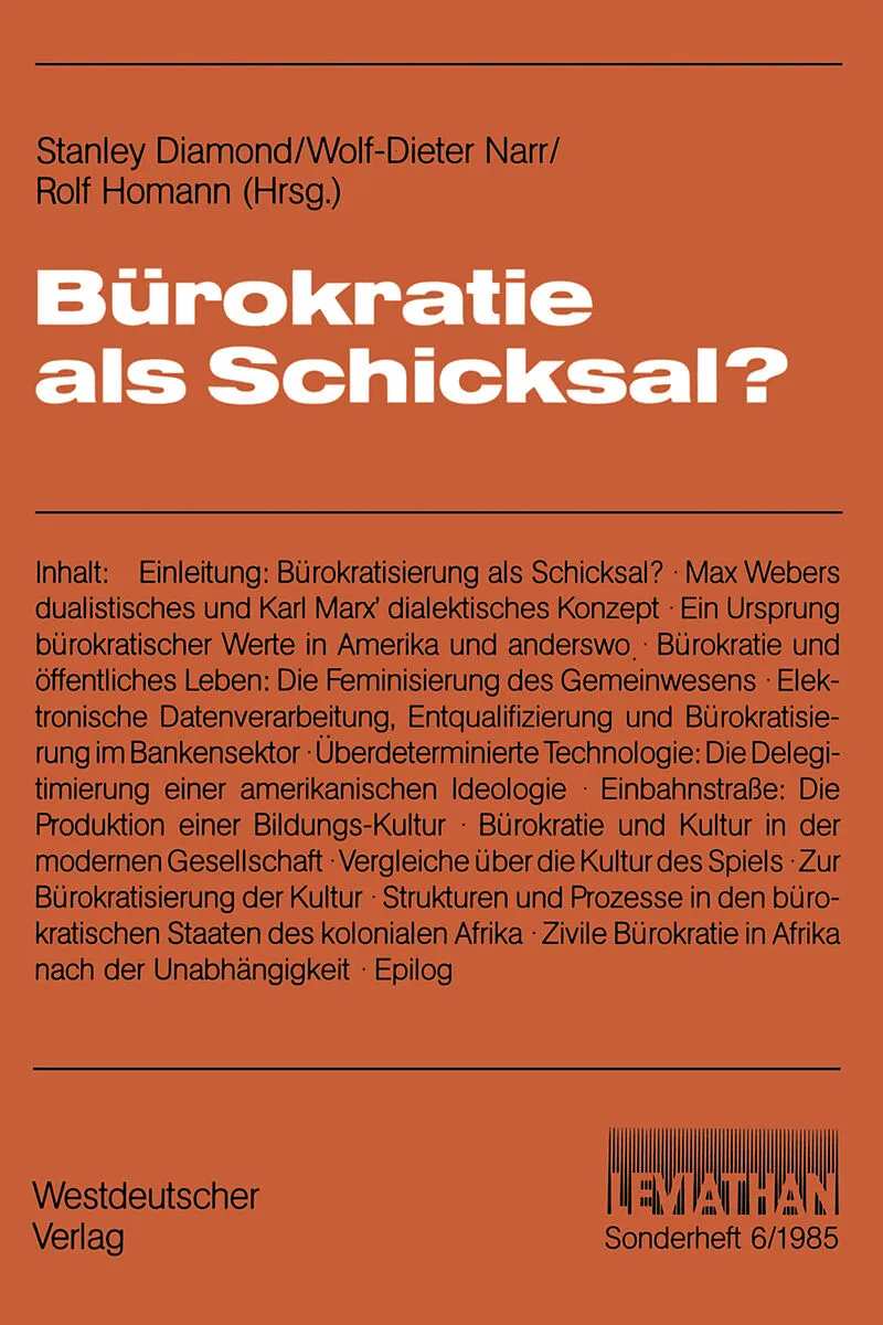 Bürokratie als Schicksal?