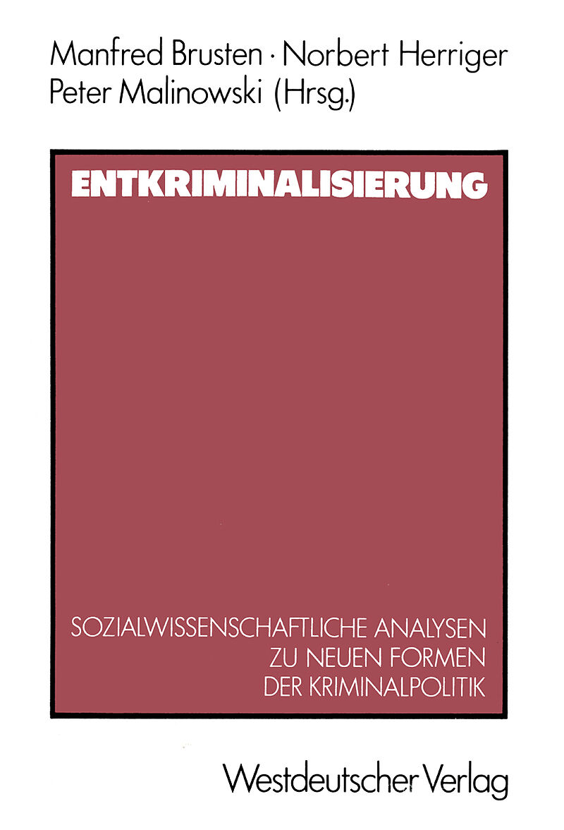 Entkriminalisierung