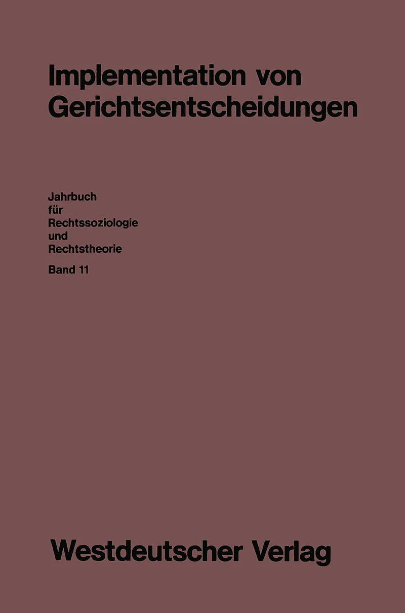 Implementation von Gerichtsentscheidungen