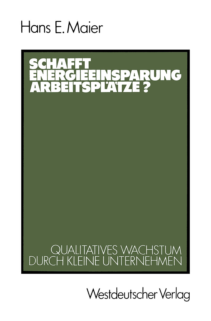 Schafft Energieeinsparung Arbeitsplätze?