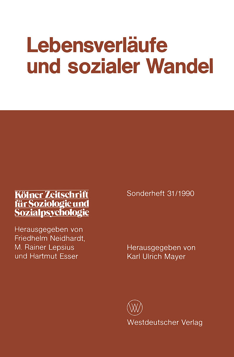 Lebensverläufe und sozialer Wandel