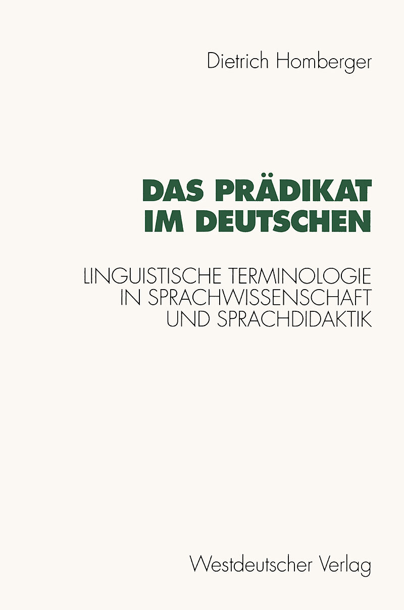 Das Prädikat im Deutschen