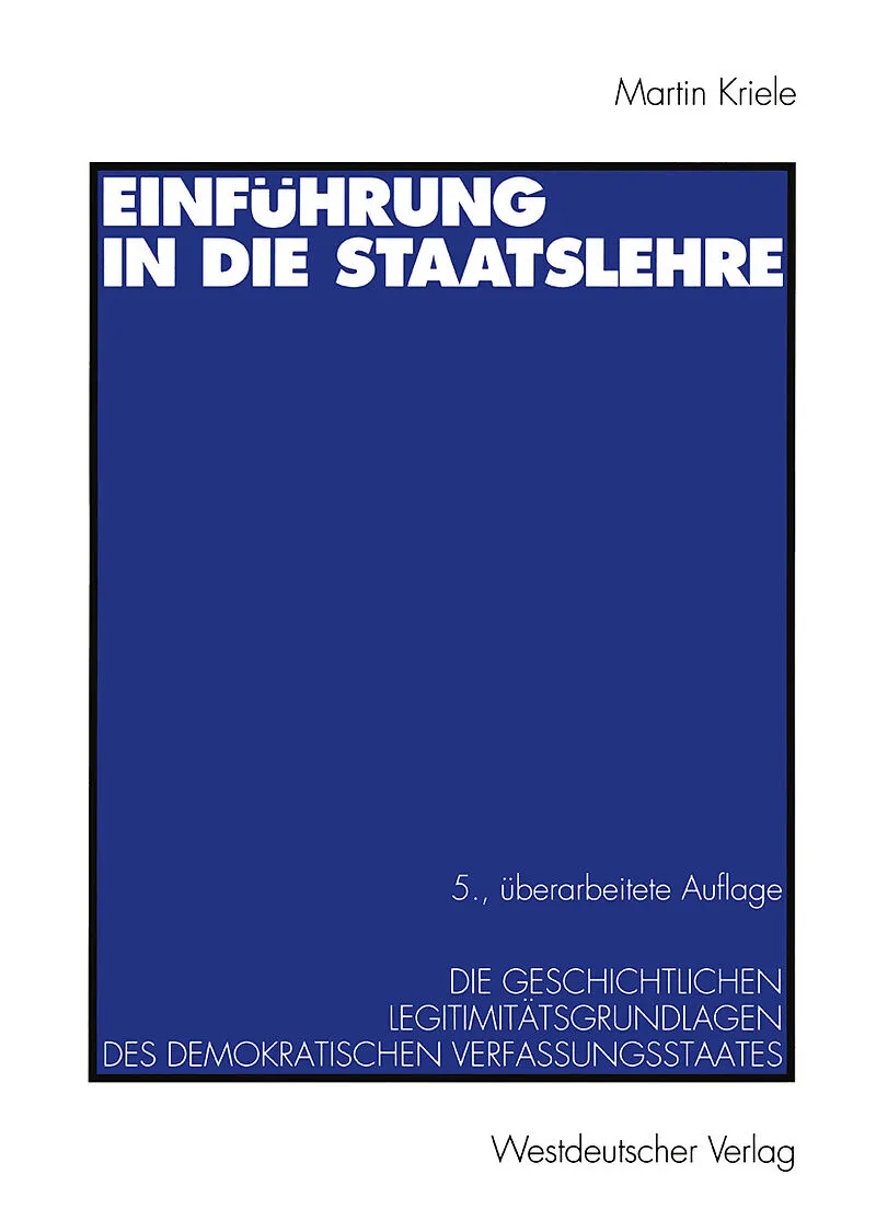 Einführung in die Staatslehre