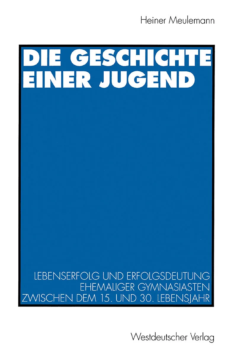 Die Geschichte einer Jugend