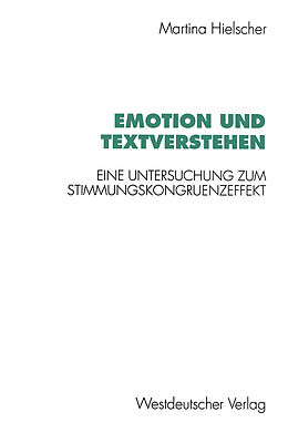 Kartonierter Einband Emotion und Textverstehen von Martina Hielscher