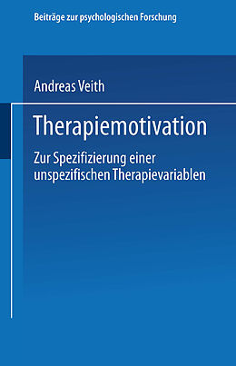 Kartonierter Einband Therapiemotivation von Andreas Veith