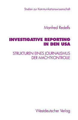 Kartonierter Einband Investigative Reporting in den USA von Manfred Redelfs