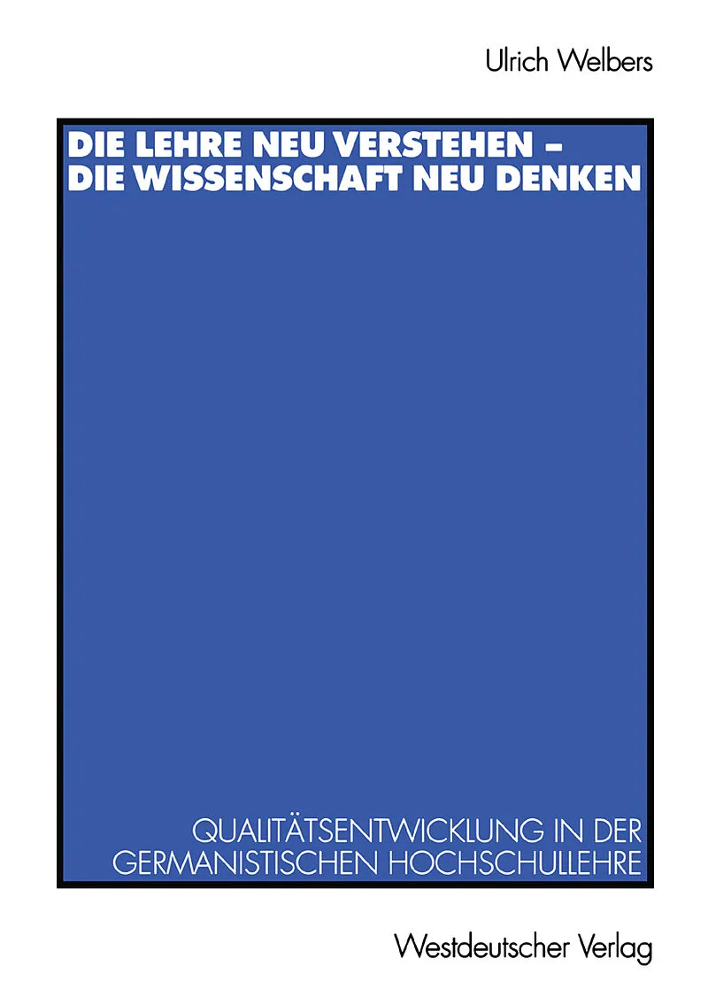 Die Lehre neu verstehen  die Wissenschaft neu denken