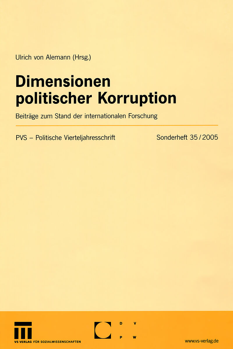 Dimensionen politischer Korruption