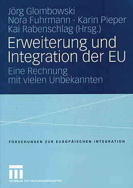 Kartonierter Einband Erweiterung und Integration der EU von 