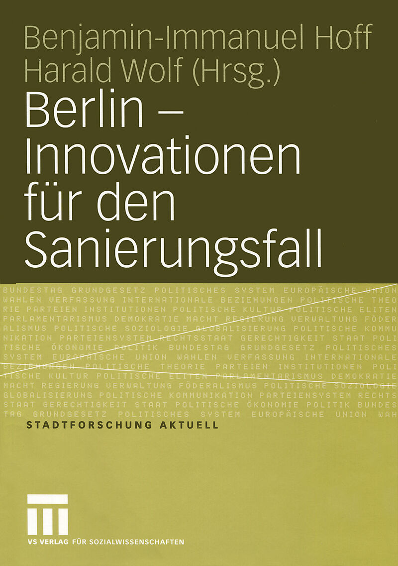 Berlin  Innovationen für den Sanierungsfall