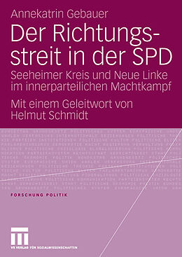 Kartonierter Einband Der Richtungsstreit in der SPD von Annekatrin Gebauer