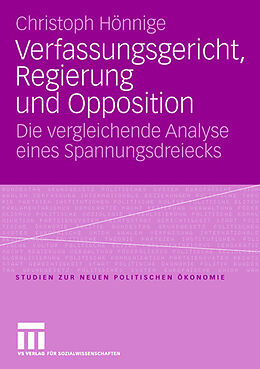 Kartonierter Einband Verfassungsgericht, Regierung und Opposition von Christoph Hönnige
