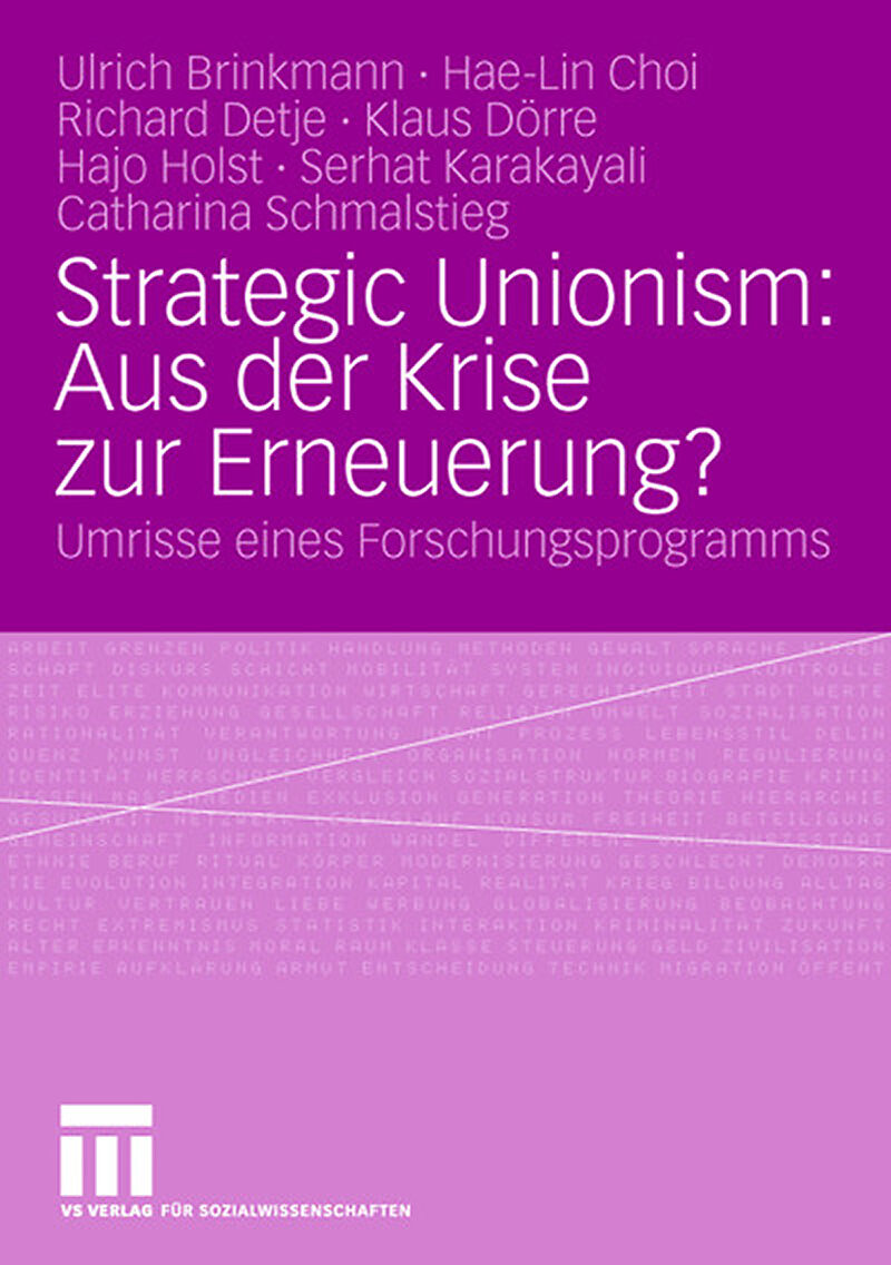 Strategic Unionism: Aus der Krise zur Erneuerung?