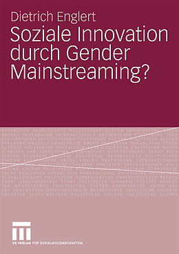 Kartonierter Einband Soziale Innovation durch Gender Mainstreaming? von Dietrich Englert