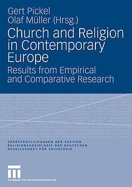 Kartonierter Einband Church and Religion in Contemporary Europe von 