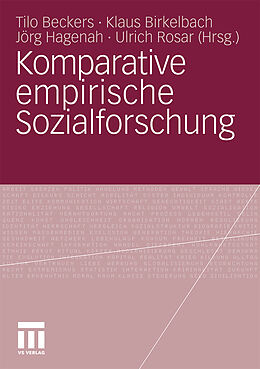 Kartonierter Einband Komparative empirische Sozialforschung von 