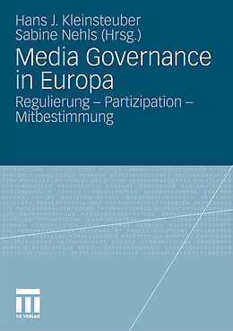 Kartonierter Einband Media Governance in Europa von 