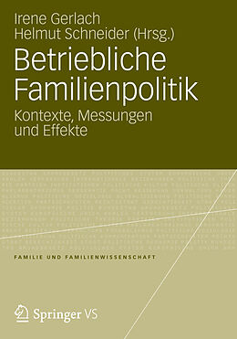 Kartonierter Einband Betriebliche Familienpolitik von 