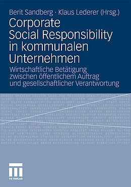 Kartonierter Einband Corporate Social Responsibility in kommunalen Unternehmen von 