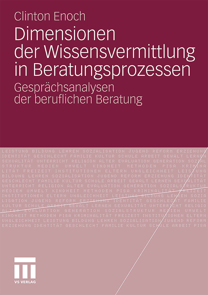 Dimensionen der Wissensvermittlung in Beratungsprozessen