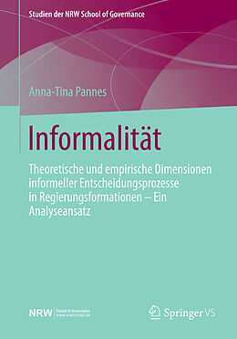 Kartonierter Einband Informalität von Anna-Tina Pannes