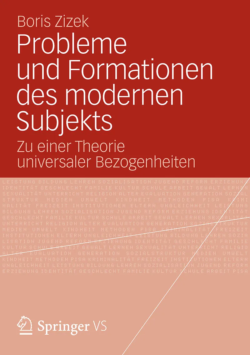 Probleme und Formationen des modernen Subjekts