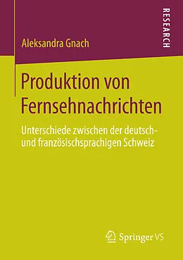 E-Book (pdf) Produktion von Fernsehnachrichten von Aleksandra Gnach