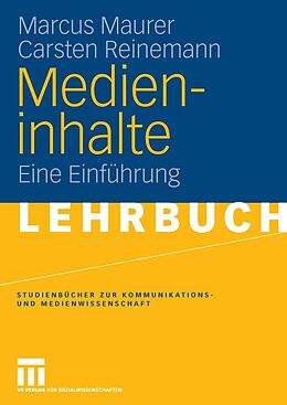 E-Book (pdf) Medieninhalte von Marcus Maurer, Carsten Reinemann