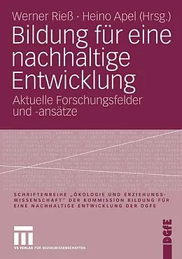 E-Book (pdf) Bildung für eine nachhaltige Entwicklung von Werner Rieß, Heino Apel