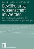 E-Book (pdf) Bevölkerungswissenschaft im Werden von Patrick Henßler, Josef Schmid