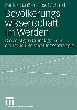 E-Book (pdf) Bevölkerungswissenschaft im Werden von Patrick Henßler, Josef Schmid