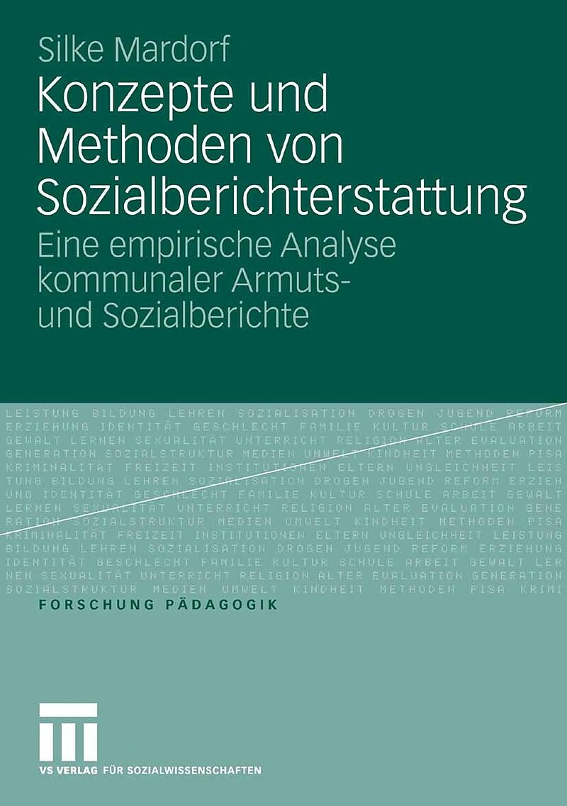 Konzepte und Methoden von Sozialberichterstattung