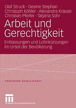 E-Book (pdf) Arbeit und Gerechtigkeit von Olaf Struck, Gesine Stephan, Christoph Köhler