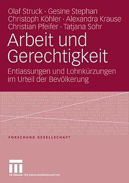 E-Book (pdf) Arbeit und Gerechtigkeit von Olaf Struck, Gesine Stephan, Christoph Köhler