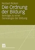 E-Book (pdf) Die Ordnung der Bildung von Norbert Ricken
